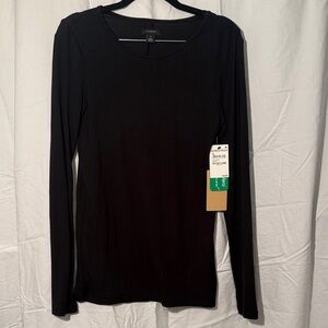 Halogen Classic Black Long Sleeve Top
